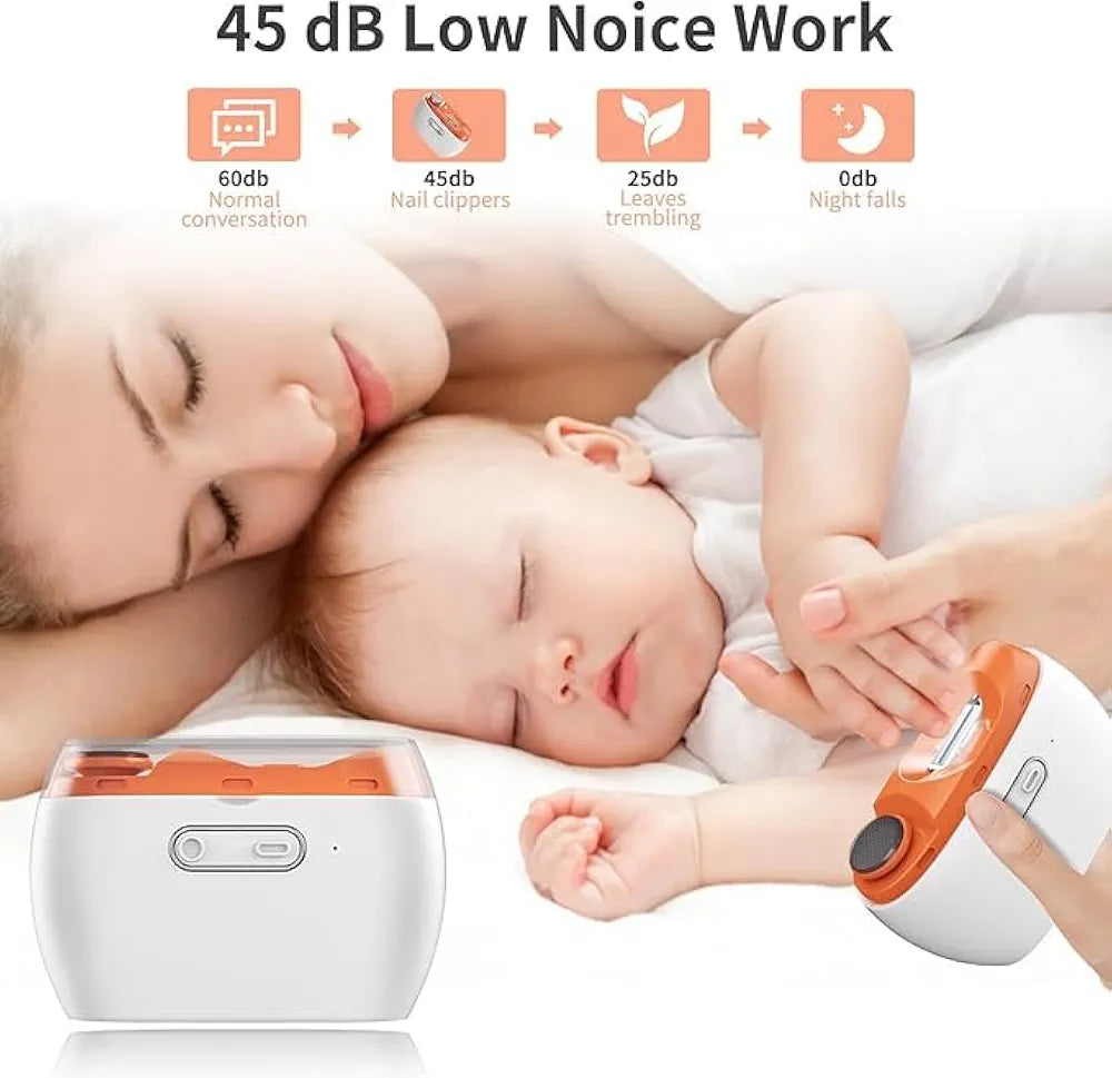 Rechargeable Electric Nail Clipper – 2-in-1 Trim & Polish Tool ✨